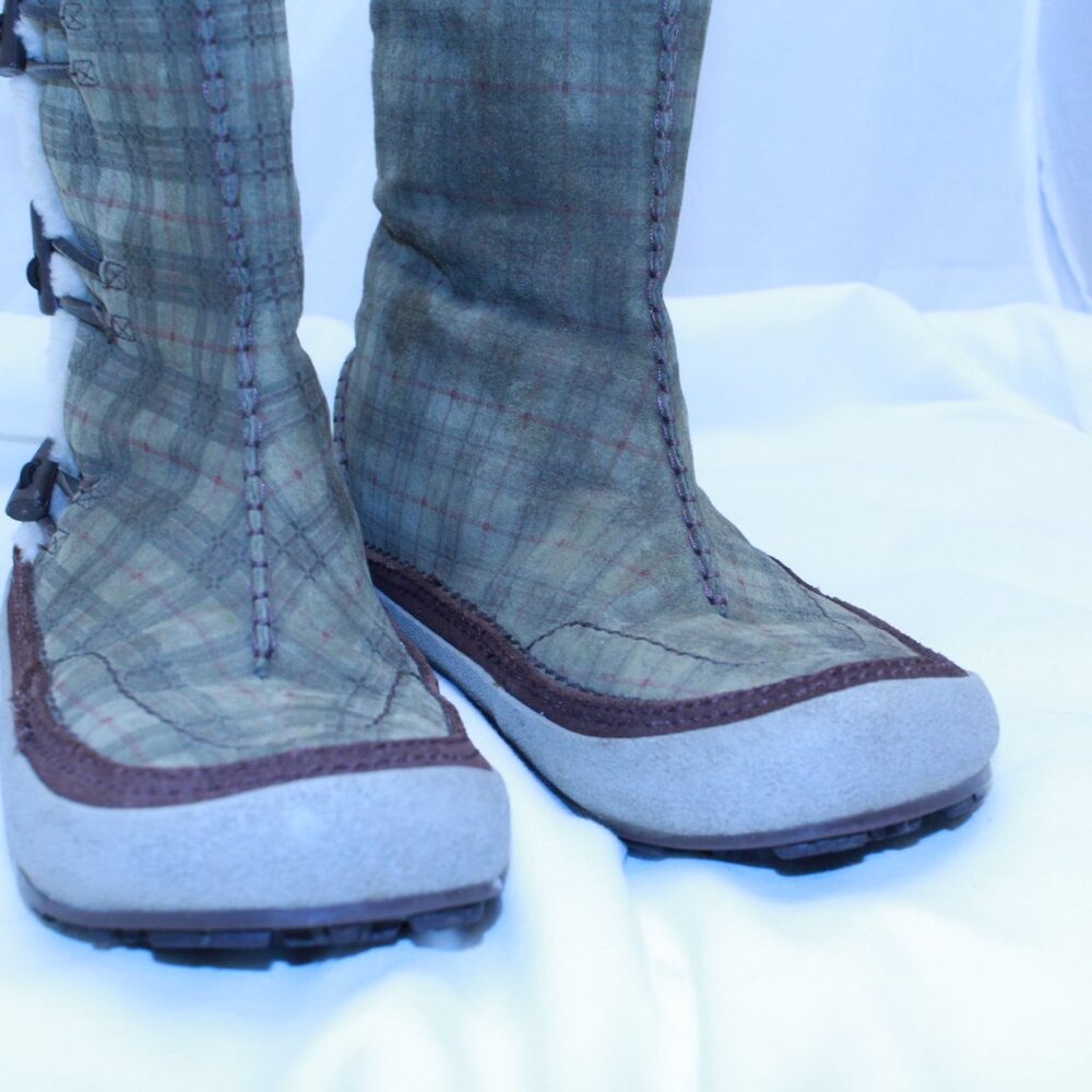 Merrell SZ 7.5 High Sage SPIRIT TIBET Thinsulate Polartec Shearling Boots J20048 - Picture 15 of 16